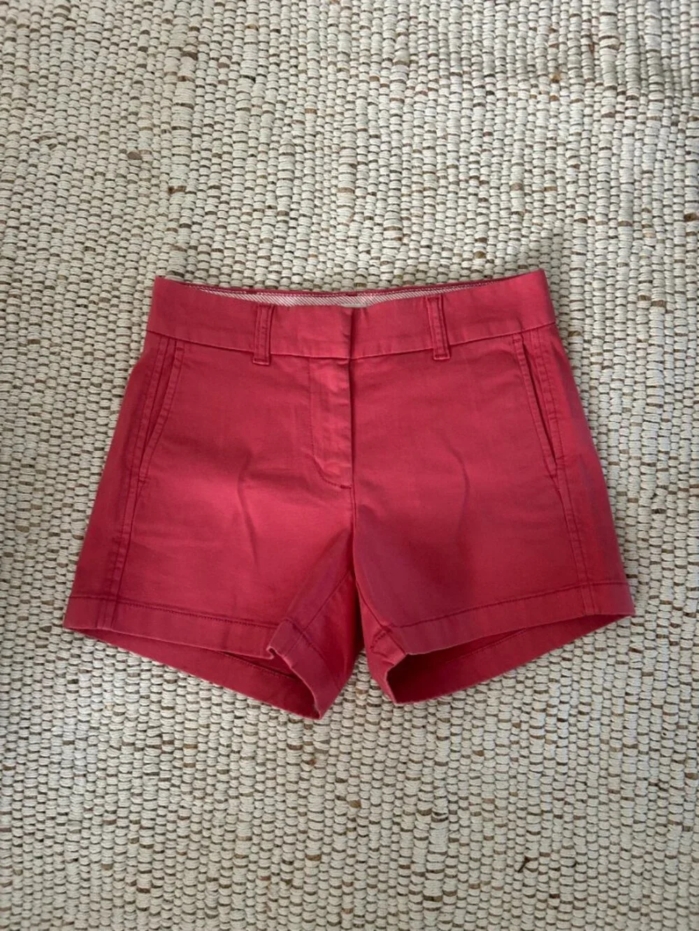 J.Crew Red/Coral Chino Shorts – Size 00
